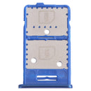 SIM Card Tray + SIM Card Tray + Micro SD Card Tray for Samsung Galaxy M31s SM-M317 (Blue)