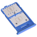 SIM Card Tray + SIM Card Tray + Micro SD Card Tray for Samsung Galaxy M31s SM-M317 (Blue)