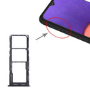 SIM Card Tray + SIM Card Tray + Micro SD Card Tray for Samsung Galaxy A22 SM-A225 (Black)