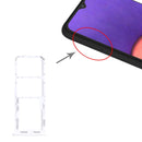 SIM Card Tray + SIM Card Tray + Micro SD Card Tray for Samsung Galaxy A22 SM-A225 (Silver)