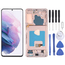 Original Super AMOLED LCD Screen for Samsung Galaxy S21+ (5G) SM-G996 Digitizer Full Assembly With Frame (Gold)