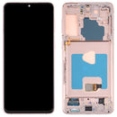 Original Super AMOLED LCD Screen for Samsung Galaxy S21+ (5G) SM-G996 Digitizer Full Assembly With Frame (Gold)