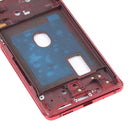 Middle Frame Bezel Plate With Accessories for Samsung Galaxy S20 FE(Red)