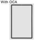 Front Screen Outer Glass Lens with OCA Optically Clear Adhesive for Samsung Galaxy Tab S6 Lite SM-P610/P615 (Black)