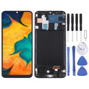Original LCD Screen and Digitizer Full Assembly with Frame for Samsung Galaxy A30 SM-A305(Black)