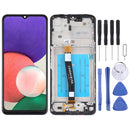 Original LCD Screen and Digitizer Full Assembly with Frame for Samsung Galaxy A22 5G SM-A226 (Black)