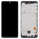 Original LCD Screen and Digitizer Full Assembly with Frame for Samsung Galaxy A41 SM-A415 (Black)