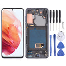 Original Super AMOLED LCD Screen For Samsung Galaxy S21 4G/S21 5G SM-G990 SM-G991 Digitizer Full Assembly with Frame (Black)