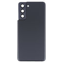 Battery Back Cover with Camera Lens Cover for Samsung Galaxy S21 5G(Black)
