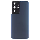 Battery Back Cover with Camera Lens Cover for Samsung Galaxy S21 Ultra 5G(Blue)