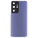 Battery Back Cover with Camera Lens Cover for Samsung Galaxy S21 Ultra 5G(Purple)