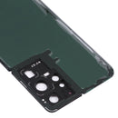 Battery Back Cover with Camera Lens Cover for Samsung Galaxy S21 Ultra 5G(Purple)