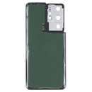 Battery Back Cover with Camera Lens Cover for Samsung Galaxy S21 Ultra 5G(White)