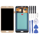 OLED Material LCD Screen and Digitizer Full Assembly for Samsung Galaxy J7 SM-J700(Gold)