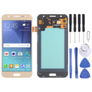 OLED Material LCD Screen and Digitizer Full Assembly for Samsung Galaxy J5 SM-J500(Gold)