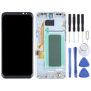 OLED Material LCD Screen and Digitizer Full Assembly with Frame for Samsung Galaxy S8+ SM-G955(Blue)