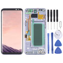 OLED Material LCD Screen and Digitizer Full Assembly with Frame for Samsung Galaxy S8+ SM-G955(Purple)