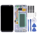 OLED Material LCD Screen and Digitizer Full Assembly with Frame for Samsung Galaxy S8+ SM-G955(Purple)
