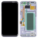 OLED Material LCD Screen and Digitizer Full Assembly with Frame for Samsung Galaxy S8+ SM-G955(Purple)