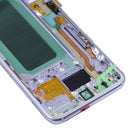 OLED Material LCD Screen and Digitizer Full Assembly with Frame for Samsung Galaxy S8+ SM-G955(Purple)
