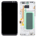 OLED Material LCD Screen and Digitizer Full Assembly with Frame for Samsung Galaxy S8+ SM-G955(Silver)