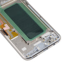 OLED Material LCD Screen and Digitizer Full Assembly with Frame for Samsung Galaxy S8+ SM-G955(Silver)