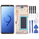 OLED Material LCD Screen and Digitizer Full Assembly with Frame for Samsung Galaxy S9+ SM-G965 (Gold)