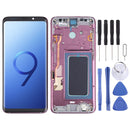 OLED Material LCD Screen and Digitizer Full Assembly with Frame for Samsung Galaxy S9+ SM-G965 (Purple)