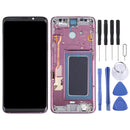 OLED Material LCD Screen and Digitizer Full Assembly with Frame for Samsung Galaxy S9+ SM-G965 (Purple)