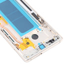 OLED Material LCD Screen and Digitizer Full Assembly with Frame for Samsung Galaxy Note 8 SM-N950 (Gold)