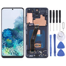 Original LCD Screen and Digitizer Full Assembly with Frame for Samsung Galaxy S20 5G SM-G981B(Black)