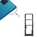 SIM Card Tray + SIM Card Tray + Micro SD Card Tray for Samsung Galaxy M12 SM-M127 (Black)