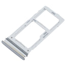 SIM Card Tray + SIM Card Tray / Micro SD Card Tray for Samsung Galaxy A52S 5G SM-A528(Silver)