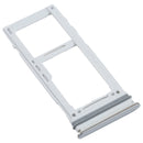 SIM Card Tray + SIM Card Tray / Micro SD Card Tray for Samsung Galaxy A52S 5G SM-A528(Silver)