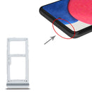 SIM Card Tray + SIM Card Tray / Micro SD Card Tray for Samsung Galaxy A52S 5G SM-A528(Silver)