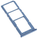 SIM Card Tray + SIM Card Tray + Micro SD Card Tray for Samsung Galaxy M32 SM-M325 (Blue)