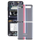 Glass Battery Back Cover for Samsung Galaxy Z Flip 4G SM-F700(Grey)
