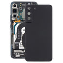 Battery Back Cover with Camera Lens Cover for Samsung Galaxy S22+ 5G SM-S906B(Black)