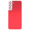 Battery Back Cover with Camera Lens Cover for Samsung Galaxy S22 5G SM-S901B(Red)