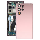 Battery Back Cover with Camera Lens Cover for Samsung Galaxy S22 Ultra 5G SM-S908B(Pink)