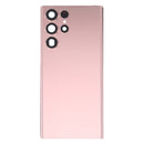 Battery Back Cover with Camera Lens Cover for Samsung Galaxy S22 Ultra 5G SM-S908B(Pink)