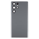 Battery Back Cover with Camera Lens Cover for Samsung Galaxy S22 Ultra 5G SM-S908B(Grey)