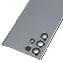 Battery Back Cover with Camera Lens Cover for Samsung Galaxy S22 Ultra 5G SM-S908B(Grey)