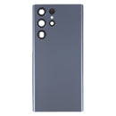 Battery Back Cover with Camera Lens Cover for Samsung Galaxy S22 Ultra 5G SM-S908B(Blue)