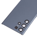 Battery Back Cover with Camera Lens Cover for Samsung Galaxy S22 Ultra 5G SM-S908B(Blue)