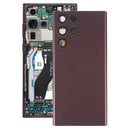 Battery Back Cover with Camera Lens Cover for Samsung Galaxy S22 Ultra 5G SM-S908B(Purple)