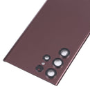 Battery Back Cover with Camera Lens Cover for Samsung Galaxy S22 Ultra 5G SM-S908B(Purple)