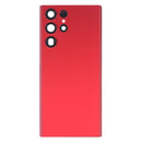 Battery Back Cover with Camera Lens Cover for Samsung Galaxy S22 Ultra 5G SM-S908B(Red)