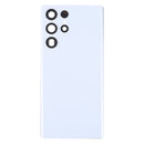 Battery Back Cover with Camera Lens Cover for Samsung Galaxy S22 Ultra 5G SM-S908B(White)