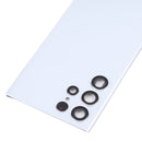 Battery Back Cover with Camera Lens Cover for Samsung Galaxy S22 Ultra 5G SM-S908B(White)